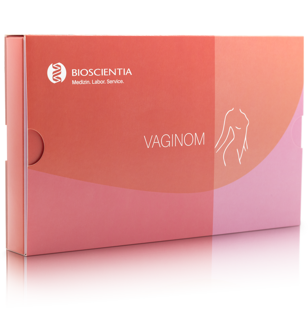 Foto des verschlossenen Vaginom Testkits